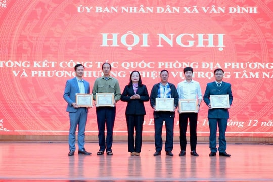 Vân Đình hoàn thành chỉ tiêu giao quân, giữ vững điểm sáng quốc phòng