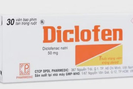 Thu hồi thuốc Diclofen trên toàn quốc do vi phạm mức độ 2 về chất lượng