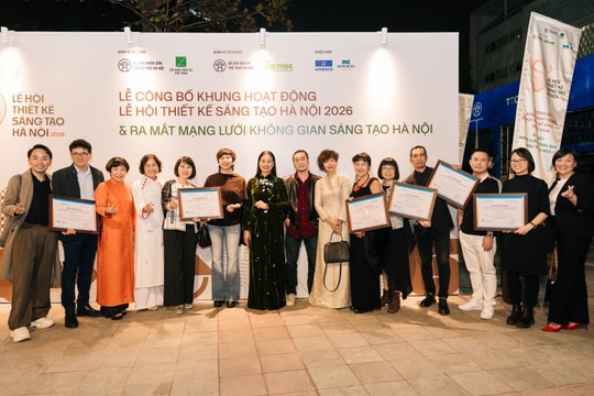 Lễ hội Thiết kế sáng tạo Hà Nội 2026 Thiết chế sáng tạo đô thị, hội tụ, thử nghiệm và lan tỏa ý tưởng mới