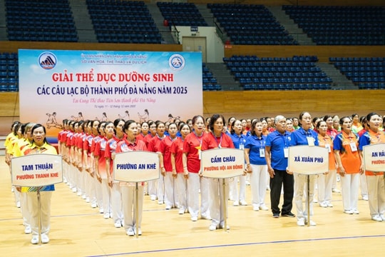 Đà Nẵng: Gần 300 vận động viên dự Giải thể dục dưỡng sinh