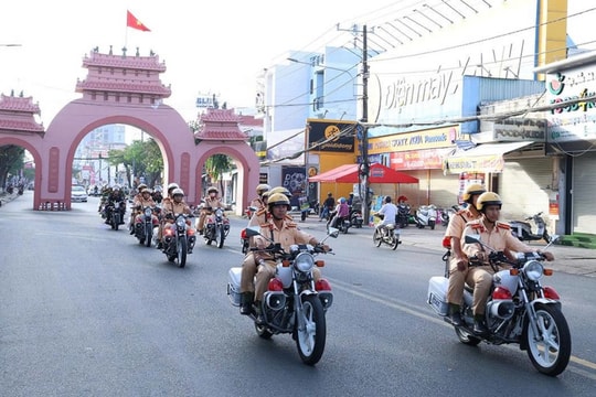An Giang ra quân cao điểm tấn công trấn áp tội phạm bảo đảm an ninh trật tự