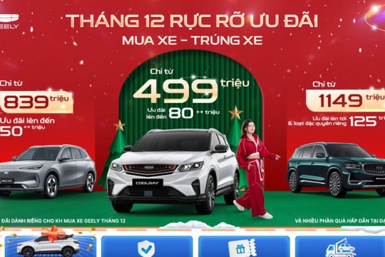 Geely triển khai chương trình ưu đãi, tổng giải thưởng lên tới 651 triệu