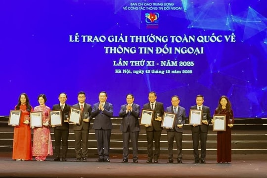 Giải thưởng toàn quốc về thông tin đối ngoại đã tạo dựng uy tín, tầm vóc và sức lan tỏa mạnh mẽ