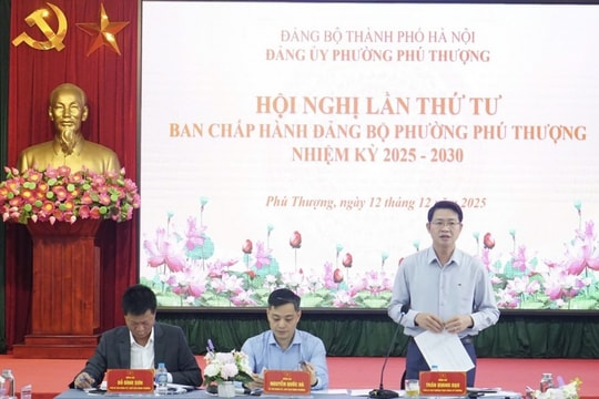 Phú Thượng: Xác định nhiệm vụ trọng tâm năm 2026, sẵn sàng cho công tác bầu cử