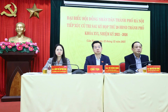 Tổ đại biểu số 02 HĐND Thành phố tiếp xúc cử tri sau Kỳ họp thứ 28