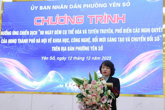 Yên Sở phát động “90 ngày đêm” chuyển đổi số:cam kết sản phẩm, đo bằng sự hài lòng của người dân