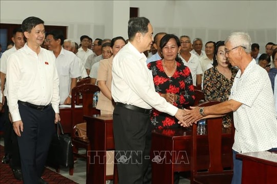 Chủ tịch Quốc hội Trần Thanh Mẫn tiếp xúc cử tri sau Kỳ họp 10, Quốc hội khóa XV