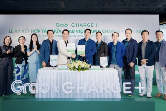 Grab Việt Nam và Charge+ hợp tác phát triển mạng lưới trạm sạc xe điện tại Việt Nam