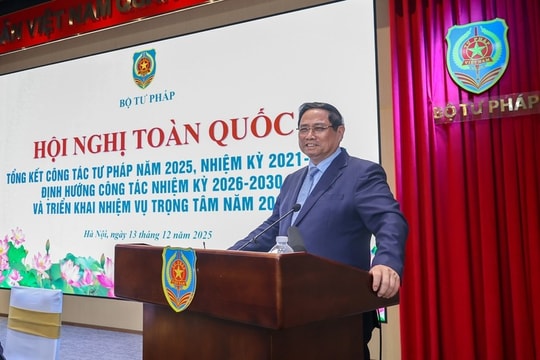 Thủ tướng Chính phủ nêu 3 định hướng chiến lược, 6 nhiệm vụ trọng tâm cho ngành Tư pháp