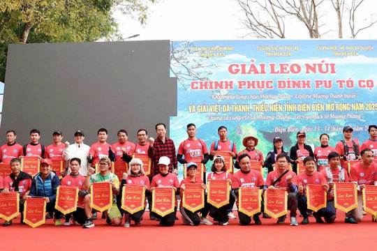 Khai mạc Giải Leo núi chinh phục đỉnh Pu Tó Cọ và Giải Việt dã thanh, thiếu niên tỉnh Điện Biên mở rộng năm 2025