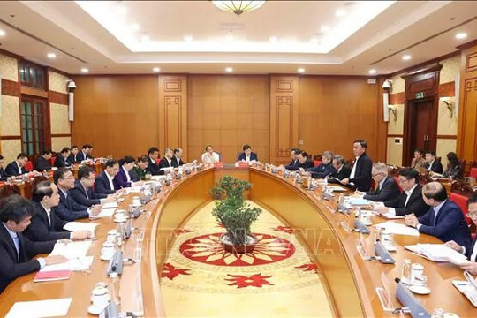 Ban Bí thư chỉ đạo chấn chỉnh lề lối làm việc, nâng cao hiệu quả hoạt động của hệ thống chính trị
