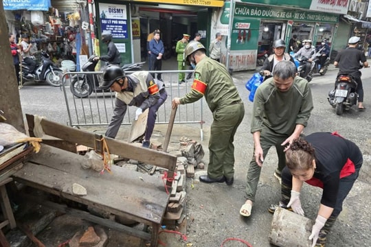 Phường Yên Hòa quyết không để tái diễn vi phạm trật tự đô thị