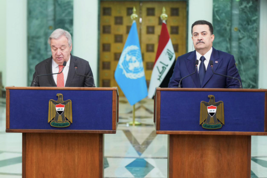 Tổng thư ký Liên hợp quốc đến Iraq tham dự lễ kết thúc hoạt động của UNAMI