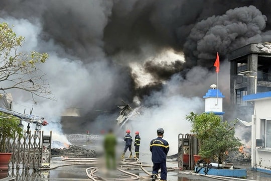 Hải Phòng: Thông tin mới nhất về vụ cháy xưởng sản xuất giày ở xã Chấn Hưng