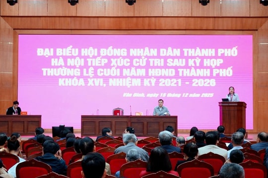 Cử tri Hà Nội kiến nghị các vấn đề dân sinh