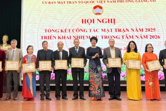 Mặt trận phường Giảng Võ: Vun đắp khối đại đoàn kết toàn dân