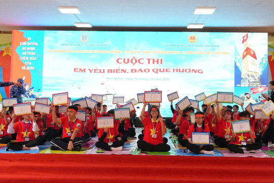 Sôi nổi cuộc thi “Em yêu biển, đảo quê hương”