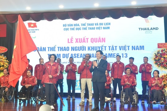 Phó Thủ tướng Mai Văn Chính: Đoàn Thể thao Người khuyết tật sẽ phát huy cao nhất bản lĩnh và ý chí Việt Nam