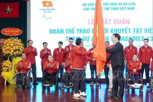 Phó Thủ tướng Mai Văn Chính dự lễ xuất quân Đoàn Thể thao Người khuyết tật Việt Nam tham gia ASEAN Para Games 13