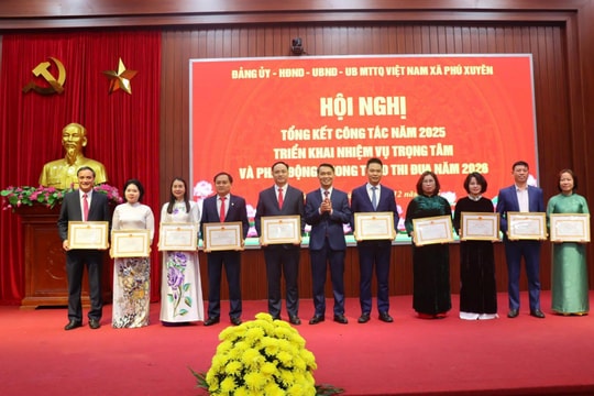 Xã Phú Xuyên: 117 tập thể, cá nhân có thành tích xuất sắc được khen thưởng