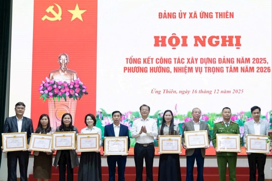 Đảng ủy xã Ứng Thiên triển khai nhiệm vụ trọng tâm năm 2026