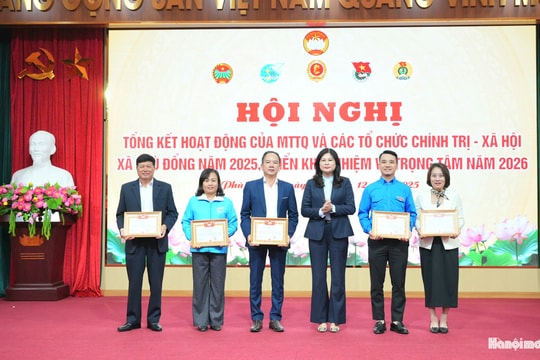 Xã Phù Đổng: Tổng kết hoạt động của MTTQ và các tổ chức chính trị - xã hội năm 2025