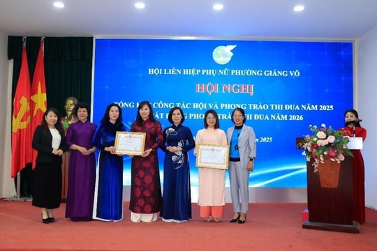 Hà Nội Phụ nữ phường Giảng Võ phát động phong trào thi đua năm 2026