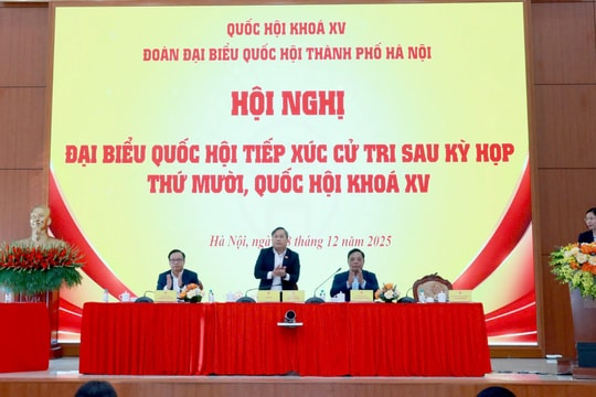 Chủ tịch UBND thành phố Hà Nội tiếp xúc cử tri đơn vị bầu cử số 5 sau Kỳ họp thứ 10, Quốc hội khóa XV