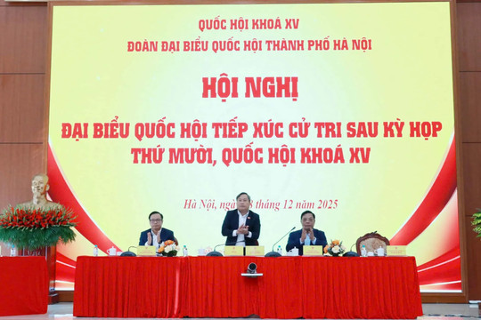 Chủ tịch UBND TP Hà Nội Vũ Đại Thắng tiếp xúc cử tri 11 xã, phường sau kỳ họp Quốc hội