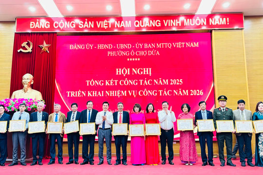 Đảng ủy phường Ô Chợ Dừa triển khai nhiệm vụ công tác năm 2026