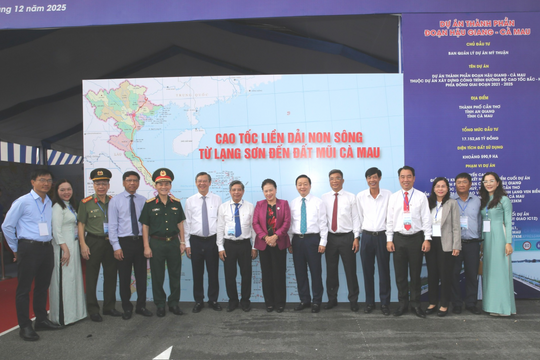 Khánh thành tuyến chính dự án thành phần đoạn Cần Thơ - Hậu Giang