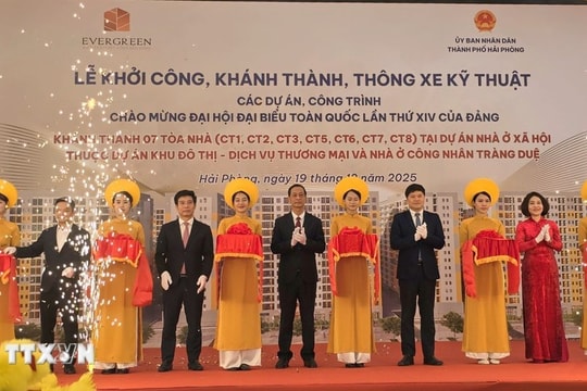 Hải Phòng khởi công, khánh thành 13 công trình tổng đầu tư gần 20.000 tỷ đồng Khẳng định quyết tâm trong phát triển hạ tầng đồng bộ, bảo đảm an sinh xã hội