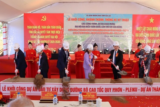 Gia Lai Khởi công dự án thành phần 3 Cao tốc Quy Nhơn - Pleiku