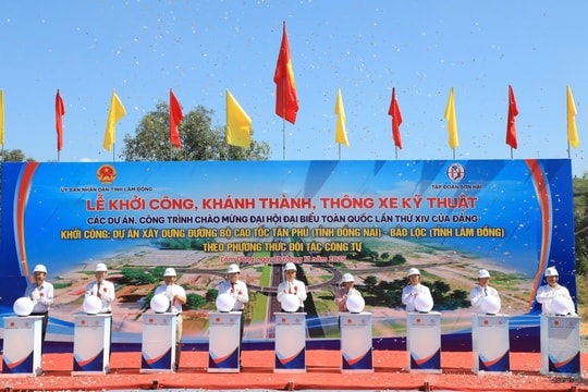 Lâm Đồng khởi công, khánh thành đồng loạt 4 dự án lớn