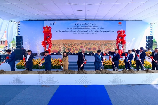 Khởi công Dự án Chăn nuôi bò sữa và chế biến sữa công nghệ cao của Tập đoàn TH tại tỉnh Quảng Ninh