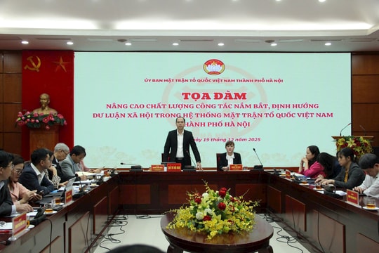 Nâng cao chất lượng nắm bắt, định hướng dư luận xã hội trong hệ thống MTTQ Việt Nam TP Hà Nội