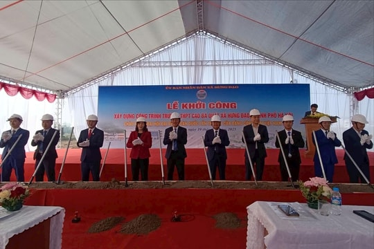 Xã Hưng Đạo khởi công Trường THPT Cao Bá Quát có tổng mức đầu tư hơn 187 tỷ đồng