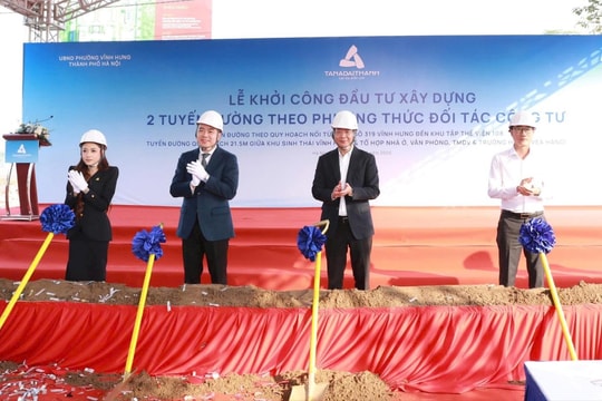 Phường Vĩnh Hưng khởi công 2 tuyến đường quan trọng