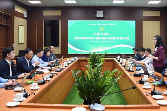 Xã Ứng Hòa làm việc với Học viện Nông nghiệp Việt Nam tìm hướng xây dựng nền nông nghiệp hiện đại, bền vững