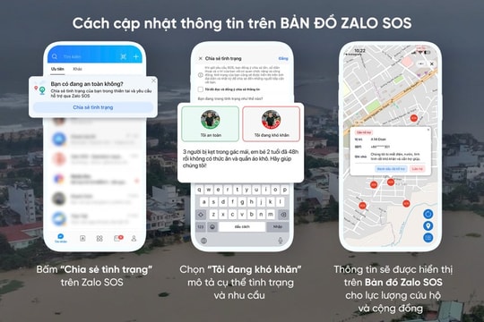 “Bản đồ Zalo SOS”: Công cụ hiệu quả trong hoạt động cứu hộ, cứu nạn