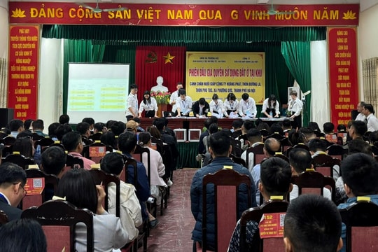 Phượng Dực đấu giá thành công 27 thửa đất, giá trúng cao nhất gần 70 triệu đồng/m²