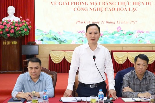Khu công nghệ cao Hòa Lạc còn vướng 7,6ha đang được đẩy nhanh giải phóng mặt bằng