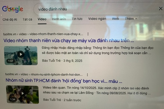 Video bạo lực trên mạng xã hội: Hiểm họa đối với trẻ em