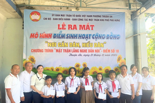 Điểm sinh hoạt cộng đồng tại phường Thuận An Không gian đối thoại gần dân, vì dân
