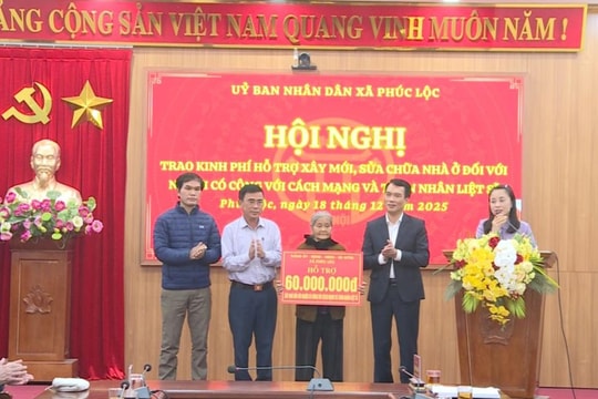 MTTQ xã Phúc Lộc t iếp sức hộ khó khăn vươn lên thoát nghèo bền vững