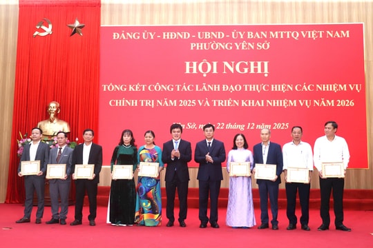 Phường Yên Sở tháo gỡ điểm nghẽn để hoàn thành các chỉ tiêu năm 2026