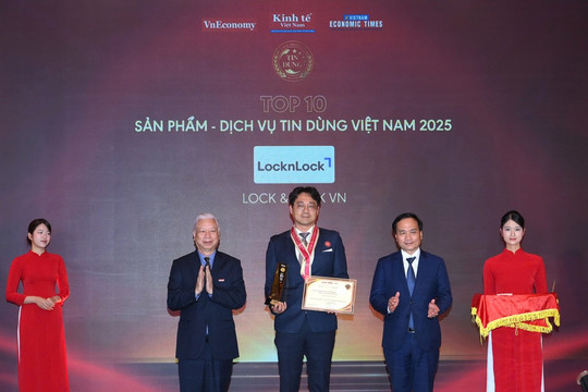 LocknLock vinh dự 14 năm liên tiếp lọt “Top 10 Sản phẩm - Dịch vụ tin dùng Việt Nam”