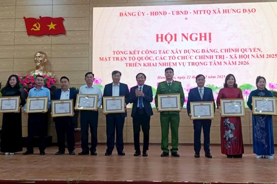 Xã Hưng Đạo hoàn thành vượt chỉ tiêu năm 2025, tạo nền tảng phát triển giai đoạn mới