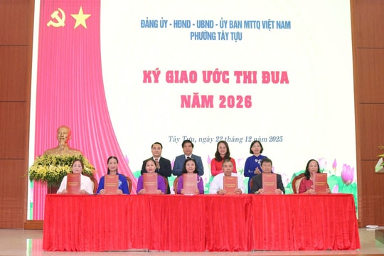 Phường Tây Tựu: Xây dựng nền tảng vững chắc, quyết tâm bứt phá trong năm 2026