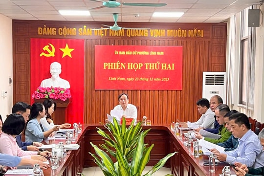 Phường Lĩnh Nam triển khai nhiệm vụ công tác bầu cử
